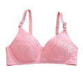 Maroon Satin Lace Underwire Bra